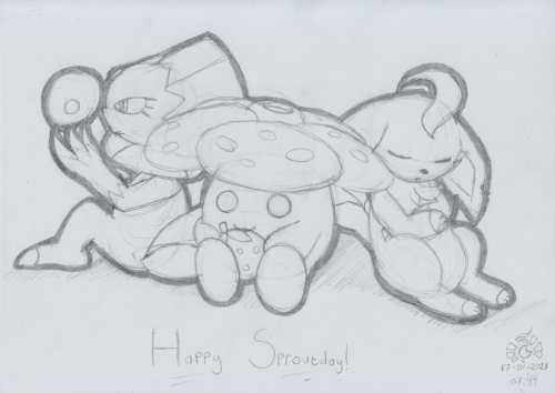 Luna_Plumy_Leaf_Vileplume_Weavile_Leafeon001